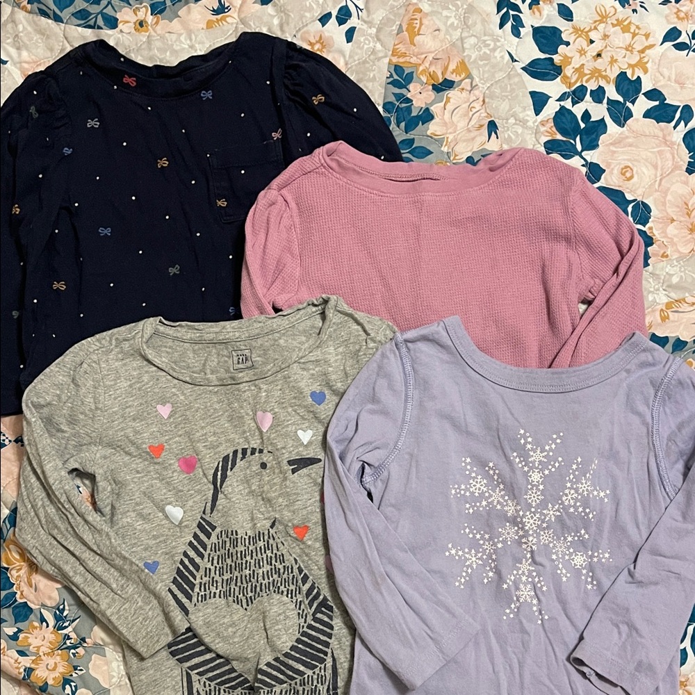 (🌸 5 for $15) 2T long sleeve girls lot